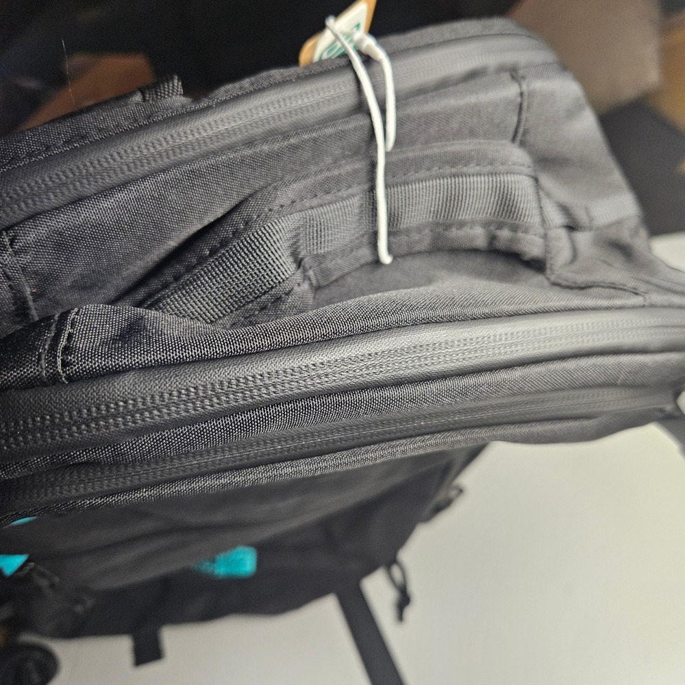 Bagsmart Travel Backpack Black Teal Laptop Compartment Carry On Luggage Strap - Picture 16 of 16